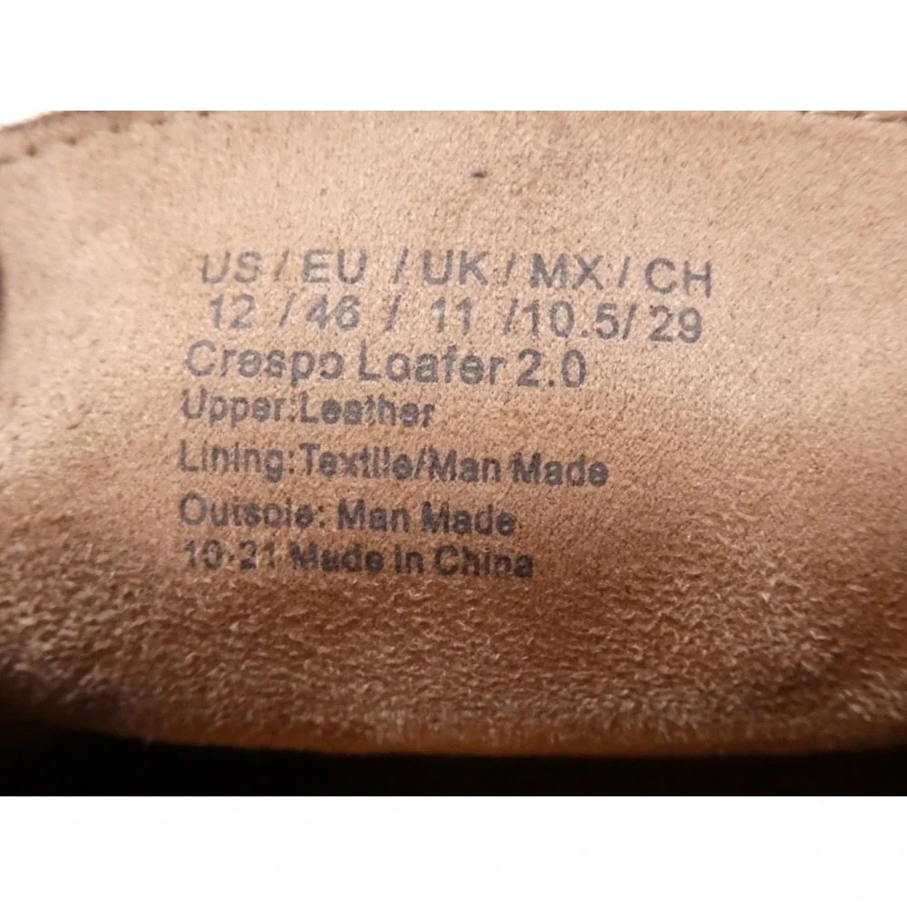 Kenneth Cole Reaction Burgandy-Brown Leather Bit Loafers Men's Size 12 M